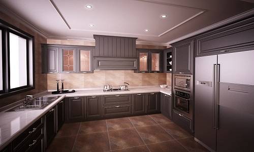 櫥柜平開門結構設計