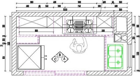 整體櫥柜各功能尺寸設計