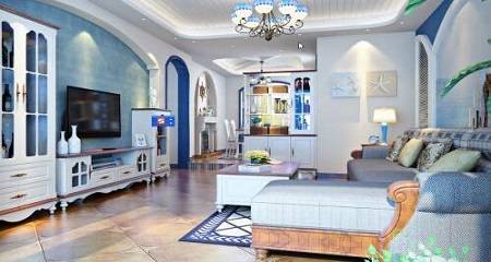 對比配色的前衛風格空間